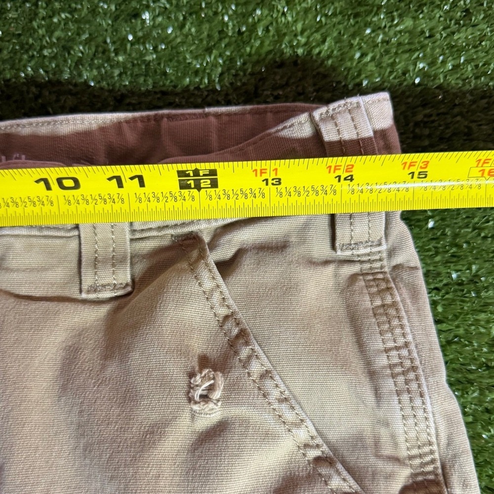 Carhartt Relaxed Fit Canvas Work Pants Mens 32x30 Tan Khaki Straight Utility Leg - Picture 6 of 8